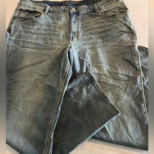 22W Long Maurices Jeans Straight Mid Rise Plus Size NEW Stretch  Demin Bottoms